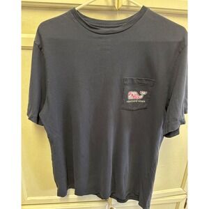 Vineyard Vines Graphic T-Shirt Whale Logo Pocket Tee Casual Top